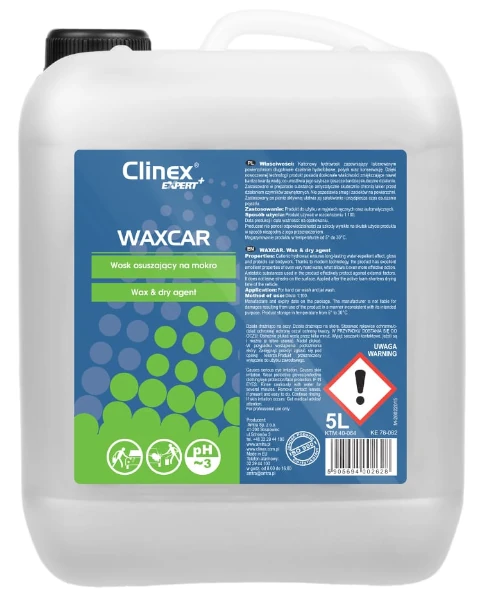 Wosk na mokro osuszający do samochodu Waxcar 5 l Clinex Expert