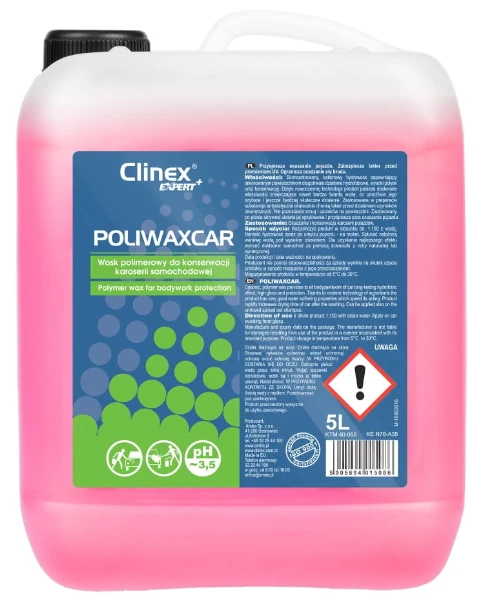 Wosk samochodowy na mokro Poliwaxcar 5 l Clinex Expert