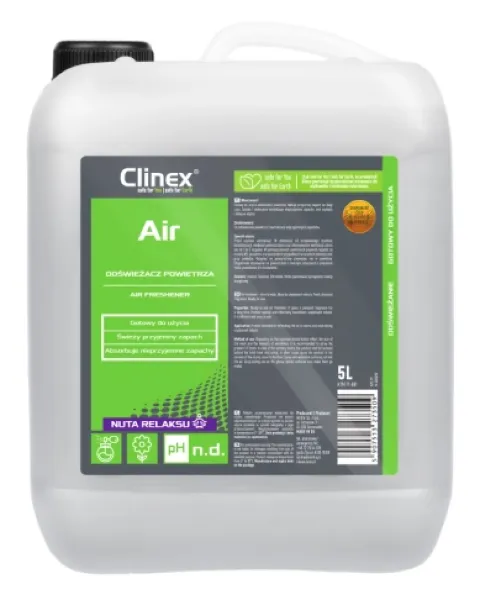 Odświeżacz powietrza Nuta Relaksu zapas butla 5 litrów Clinex Air 77-681
