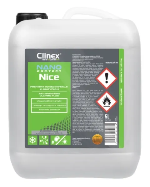 Preparat do dezynfekcji klimatyzacji zapas 5 litrów Nano Protect Silver Nice Clinex 77-345