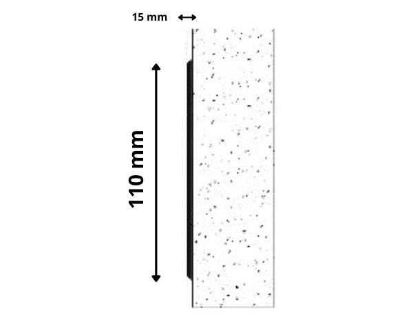 odbojnica ochronna na ścianę 11  x 300 cm AcroMat Light - schemat