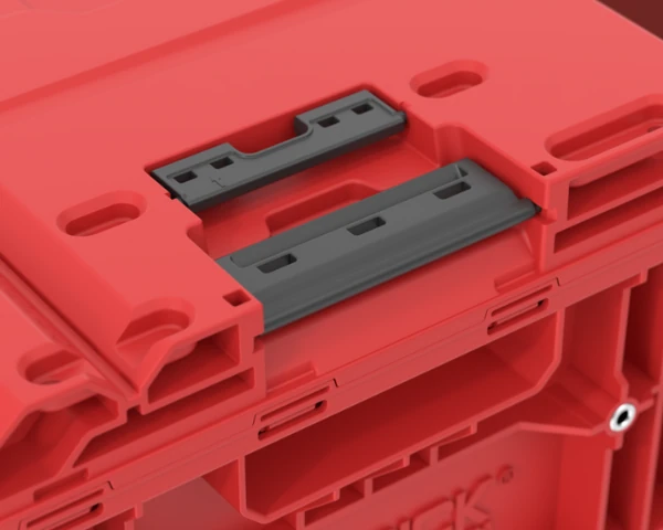 Skrzynka warsztatowa z szufladami Qbrick One Drawer 2 Plus Toolbox 2.0 RED łączniki.webp
