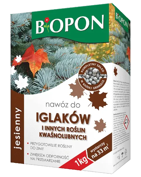 jesienny  nawóz do iglaków i roślin kwaśnolubnych 1kg BOPON 1078