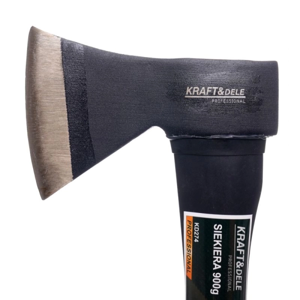 Siekiera z trzonkiem fiberglass 0,9 kg 38 cm Kraft Dele KD274 - ostrze