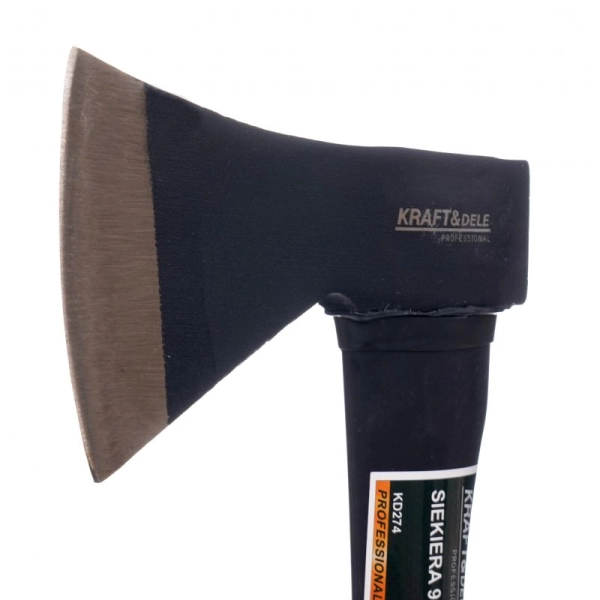 Siekiera z trzonkiem fiberglass uniwersalna 0,9 kg 38 cm Kraft&Dele KD274 - ostrze