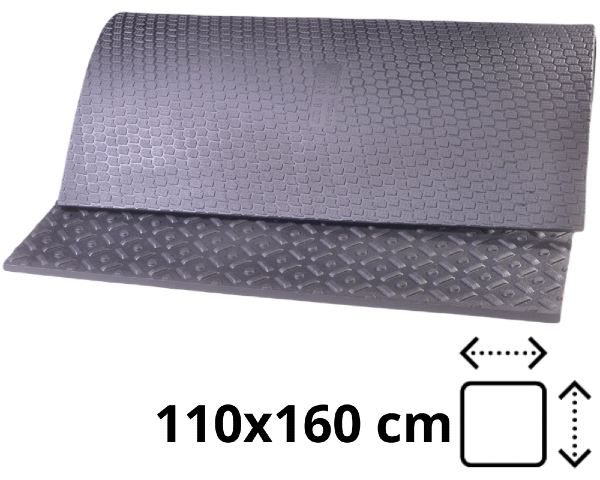Mata dla koni i krów do stajni i obory gumowa 110 x 160 cm Alley Mat DB 2.7 - wymiary