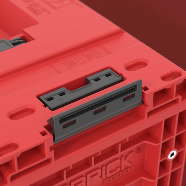 Skrzynka na narzędzia czerwona z rączką Qbrick System Prime Toolbox 250 Vario Red Ultra HD Custom