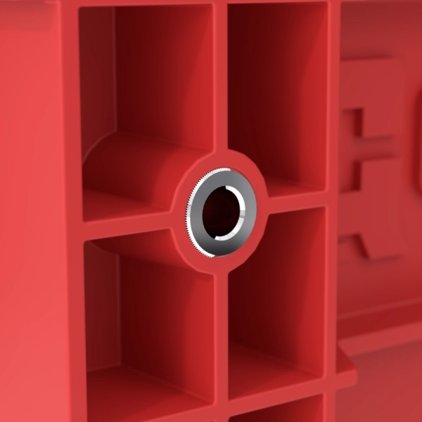 Skrzynka na narzędzia czerwona z rączką Qbrick System Prime Toolbox 250 Vario Red Ultra HD Custom