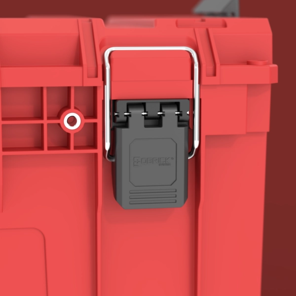 Skrzynka na narzędzia czerwona z rączką Qbrick System Prime Toolbox 250 Vario Red Ultra HD Custom