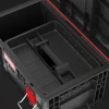 Skrzynka na narzędzia czarna z rączką Qbrick System Prime Toolbox 250 Vario