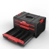 Skrzynka na narzędzia z szufladami czarna Qbrick System Pro Drawer 3 Toolbox 2.0 Basic
