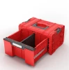 Szuflada na narzędzia czerwona z rączką Qbrick System Pro Drawer 1 Toolbox 2.0 Basic Red Ultra HD Custom