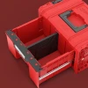 Skrzynka na narzędzia z szufladą czerwona Qbrick System Pro Drawer 1 Toolbox 2.0 Basic Red Ultra HD Custom