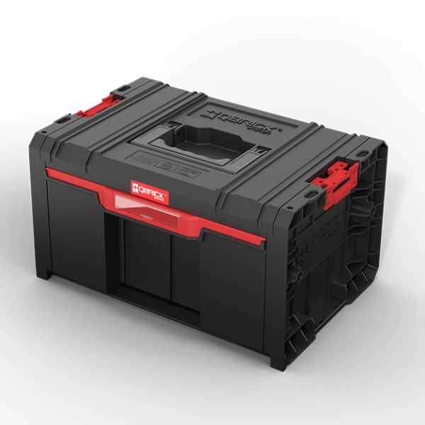 Skrzynka na narzędzia z szufladą czarna Qbrick System Pro Drawer 1 Toolbox 2.0 Basic