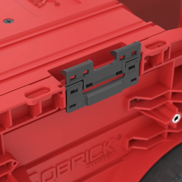 Skrzynia na narzędzia na kółkach z szufladami czerwona Qbrick System Pro Cart 2.0 Plus Drawer 2 Red Ultra HD Custom