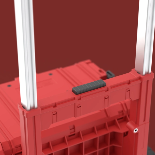 Skrzynka narzędziowa na kółkach z szufladami czerwona Qbrick System Pro Cart 2.0 Plus Drawer 2 Red Ultra HD Custom