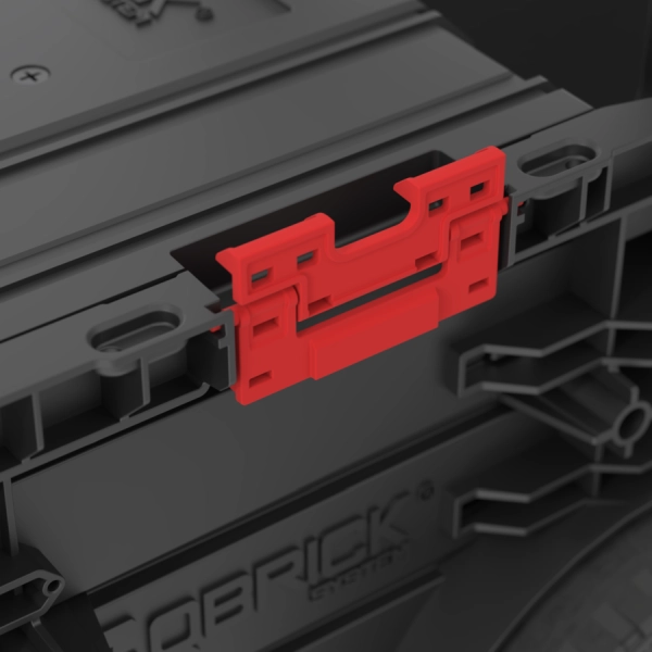 Skrzynka na narzędzia na kółkach z szufladami czarna Qbrick System Pro Cart 2.0 Plus Drawer 2