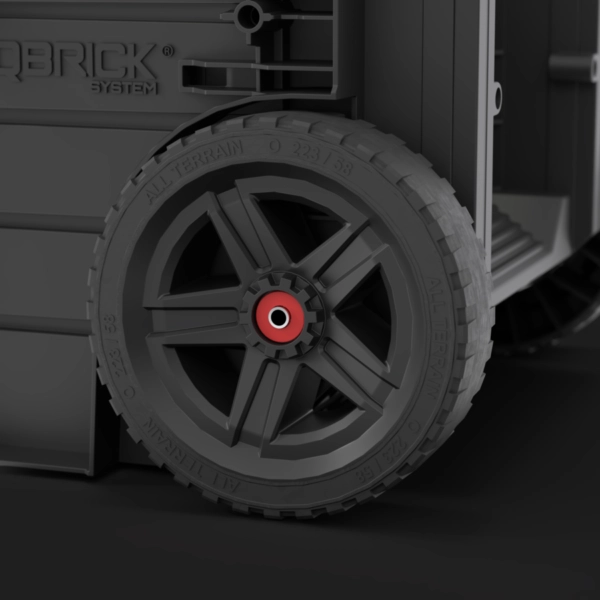 Skrzynka narzędziowa na kółkach z szufladami czarna Qbrick System Pro Cart 2.0 Plus Drawer 2