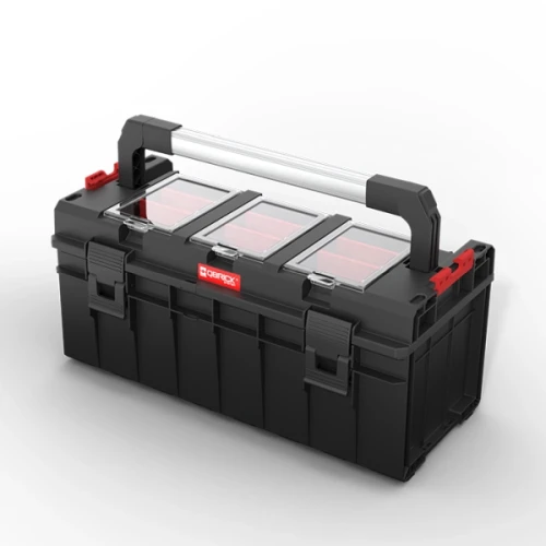 Skrzynka narzędziowa czarna Qbrick System Pro 600 Profi z organizerem