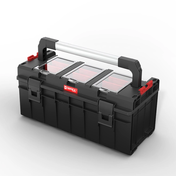 Skrzynka narzędziowa czarna Qbrick System Pro 600 Profi z organizerem