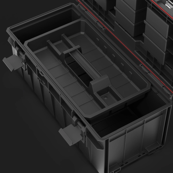 Skrzynka na narzędzia Qbrick System Pro 600 Profi z organizerem czarna