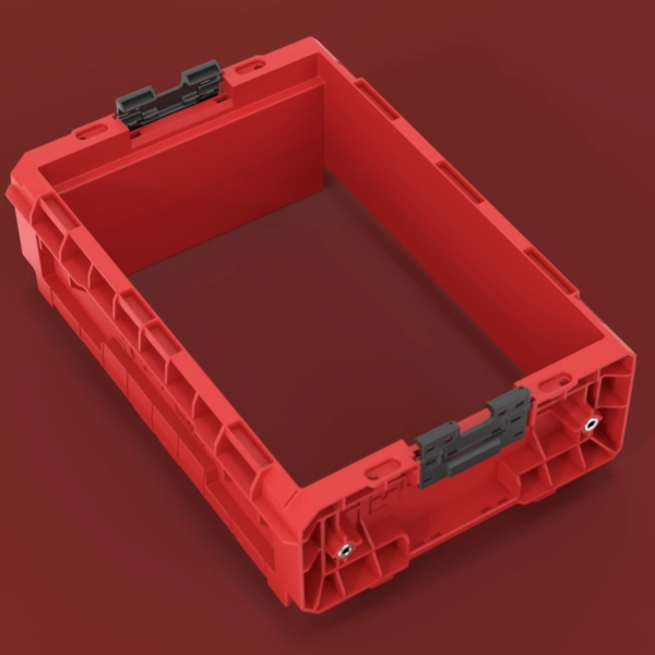Rama powiększająca do kosza narzędziowego czerwona o wymiarach 45 x 31 x 15,1 cm Qbrick System Pro Box Extender 2.0 Red Ultra HD Custom