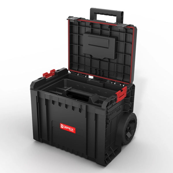 Skrzynka na narzędzia na kółkach czarna Qbrick System Pro Cart 2.0