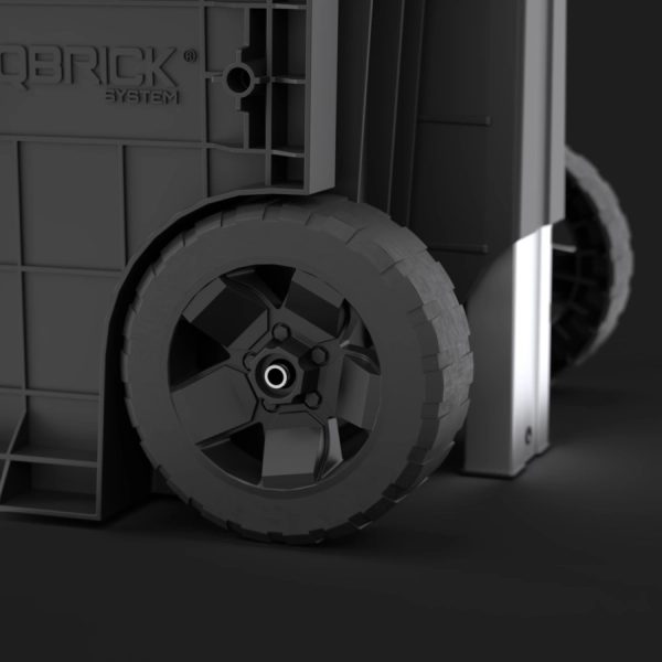 Skrzynia narzędziowa na kołach czarna Qbrick System Pro Cart 2.0