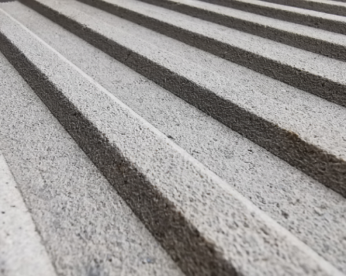 płytka integracyjna kierunkowa biała wypustki w skali makro