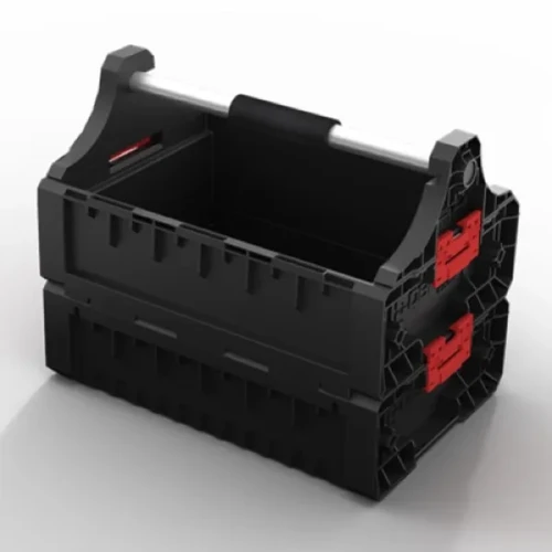 Skrzynka narzędziowa otwarta z rączką czarna Qbrick System Pro Modular Tray