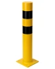 słupek stalowy ochronny do kotwienia żółty 600 mm Ø 114 mm