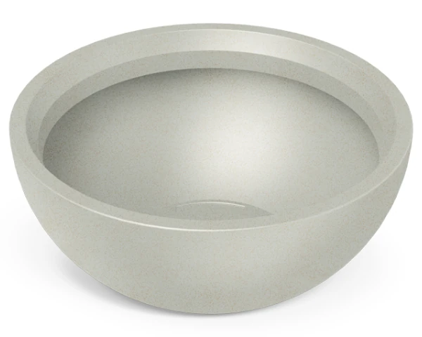donica niska kremowa 38 cm ethick molio bowl