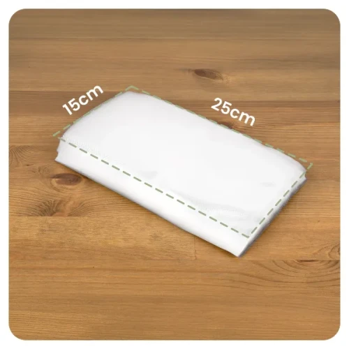 Worki próżniowe do zgrzewarki 15 x 25 cm zestaw 50 szt. Huslog - wymiary