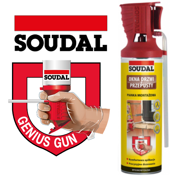 Pianka montażowa, wężykowa Soudal 500 ml