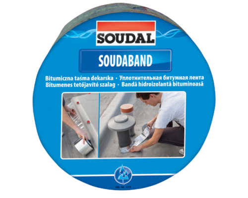 Taśma dekarska uszczelniająca 15 cm x 10m grafit ołów Soudaband