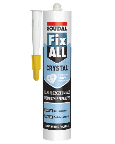 Klej polimerowy idealnie przezroczysty 290ml Fix All Crystal Soudal