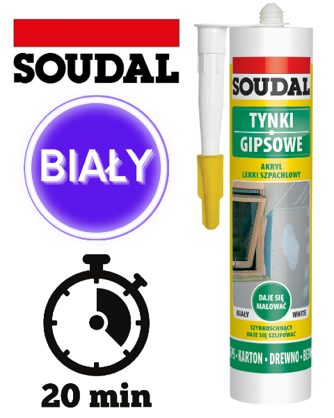 Lekka szpachla akrylowa do uszczelniania