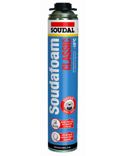 Zimowa pianka montażowa pistoletowa Soudafoam Classic 750ml