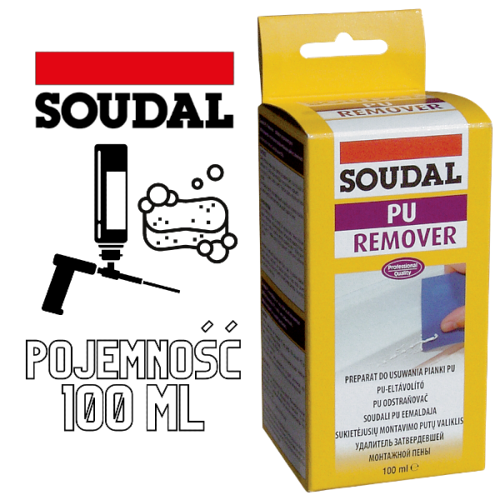 Czyścik do piany montażowej, utwardzonej - Soudal PU Remover 100 ml