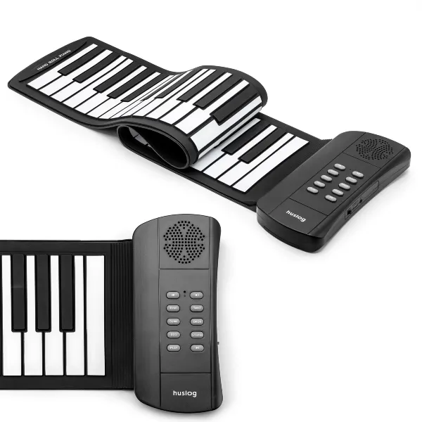 mini pianino elektryczne dla dzieci Huslog ZE-0126 - elastyczne, możliwość złożenia