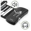 mały keyboard roll składany dla dzieci Huslog ZE-0126 - z głośnikiem i wejściem słuchawkowym