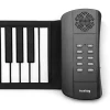 mini syntezator dla dzieci przenośny zwijany Huslog ZE-0126 - panel sterujący z głośnikiem