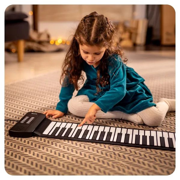 mały keyboard roll zwijany przenośny dla dzieci Huslog ZE-0126 - do nauki i zabawy
