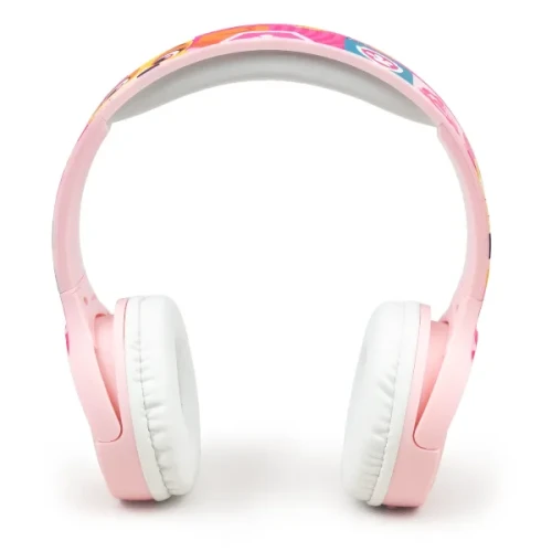 Słuchawki bezprzewodowe dla dzieci bluetooth różowe Skye Psi Patrol - widok z przodu