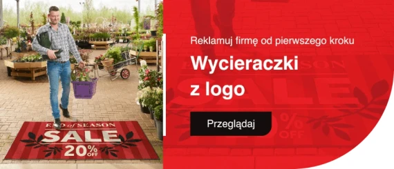 Wycieraczki wejsciowe z logo