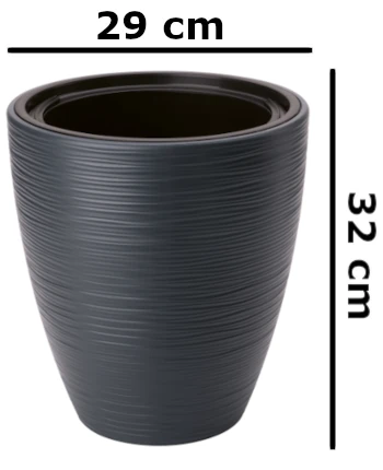 Donica-mrozoodporna-z-wkladem-czarna-29-cm-Gobi-wymiary