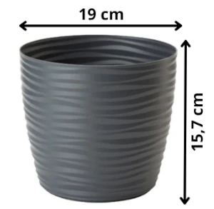 wymiary doniczki sahara round petit form plastic