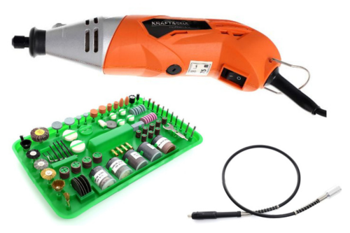 Mini szlifierka 170W - Zestaw 218 elementów KD10281 - prezentacja produktu