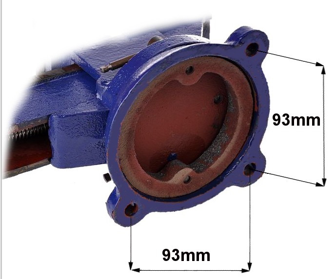 Imadło obrotowe 75 mm z kowadłem ślusarskie KD1100 - prezentacja produktu