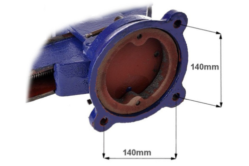 Imadło obrotowe 200 mm z kowadłem ślusarskie KD1104 - prezentacja produktu